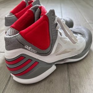 Adidas Adizero Rose 2.5 ‘Aluminum’ Grey Red White D Rose G48836 Men Size 13 RARE